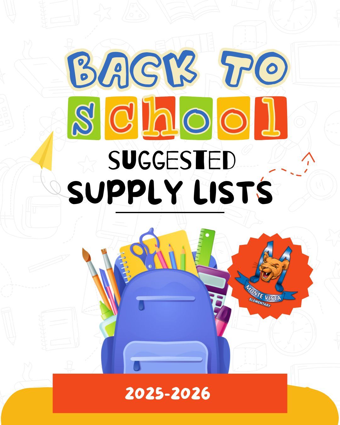  Back to School Supplies